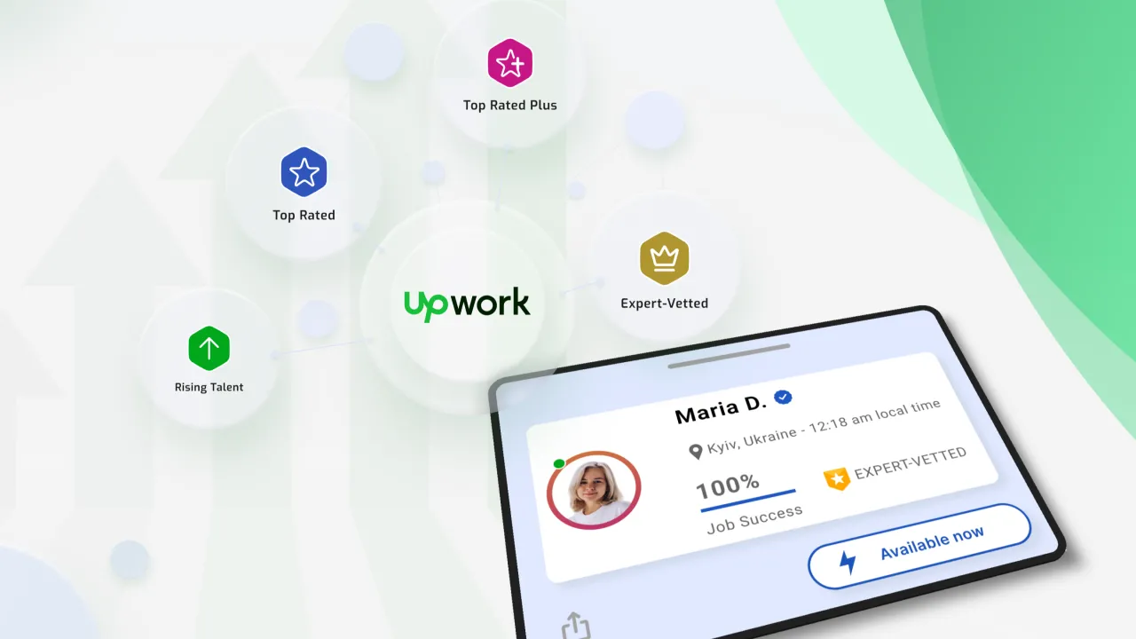Rising Talent Badge on Upwork